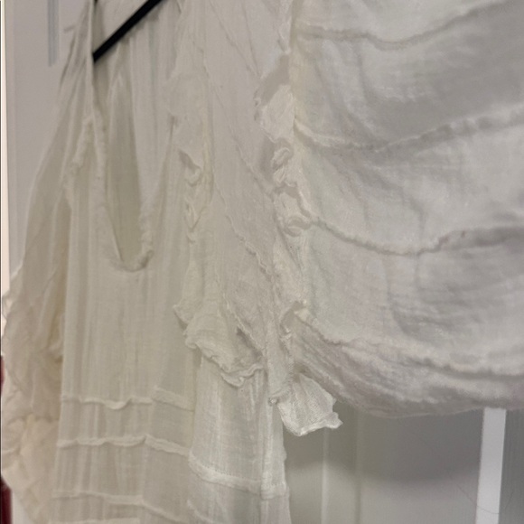 Free People BOHO Cream Women's Tunic - Picture 4 of 7